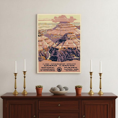 36" X 48" Grand Canyon C1938 Vintage Travel Poster Wall Art HomeRoots
