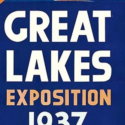 24" X 36" Great Lakes 1937 Vintage Travel Poster Wall Art HomeRoots