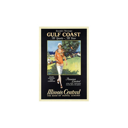 Gulf Coast Golf 1932 Vintage Travel Unframed Print Wall Art HomeRoots