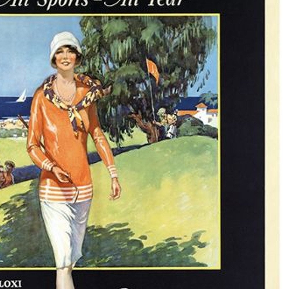 Gulf Coast Golf 1932 Vintage Travel Unframed Print Wall Art — view 23