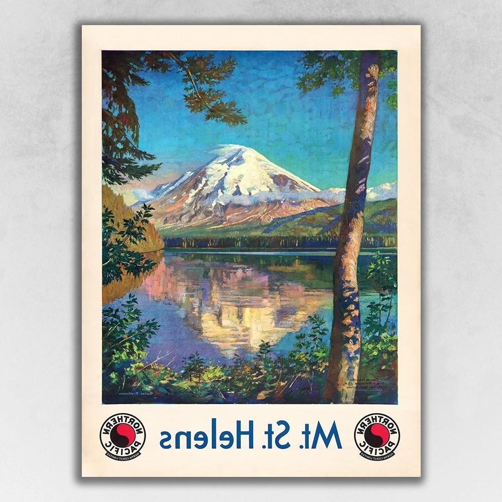 36" X 48" Mt. St. Helens C1920S Vintage Travel Poster Wall Art HomeRoots