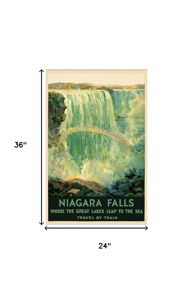 36" X 54" Niagra Falls New York C1920S Vintage Travel Poster Wall Art — view 11