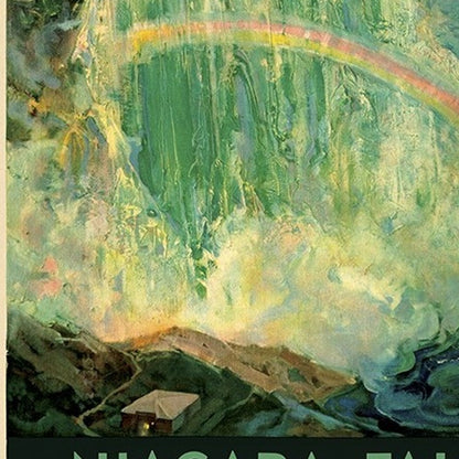 36" X 54" Niagra Falls New York C1920S Vintage Travel Poster Wall Art HomeRoots