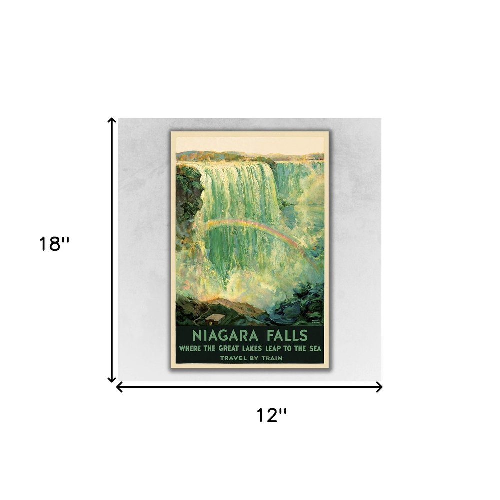 36" X 54" Niagra Falls New York C1920S Vintage Travel Poster Wall Art — view 25