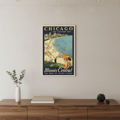 Vintage 1929 Chicago Vacation Travel Unframed Print Wall Art HomeRoots