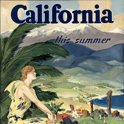 Vintage 1934 California Travel Unframed Print Wall Art HomeRoots