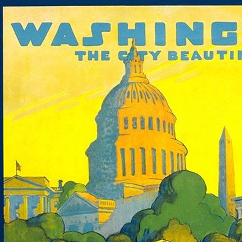 Washington Dc Vintage Travel Unframed Print Wall Art — view 11