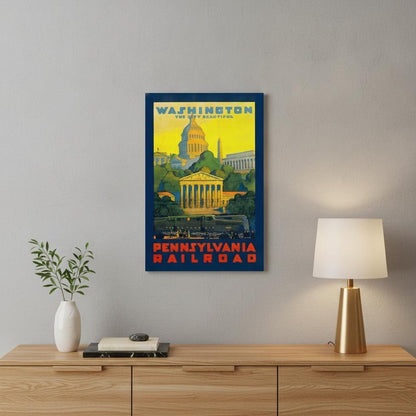 Washington Dc Vintage Travel Unframed Print Wall Art HomeRoots