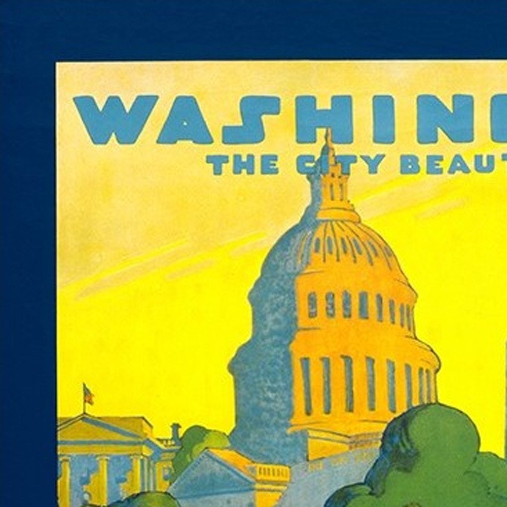 Washington Dc Vintage Travel Unframed Print Wall Art HomeRoots