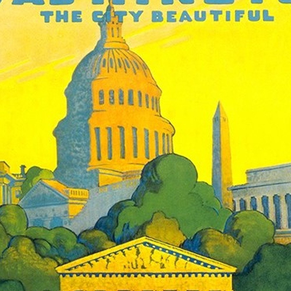 Washington Dc Vintage Travel Unframed Print Wall Art — view 23