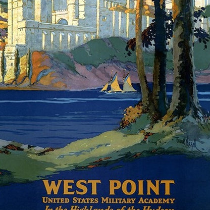 West Point New York Vintage Travel Unframed Print Wall Art HomeRoots