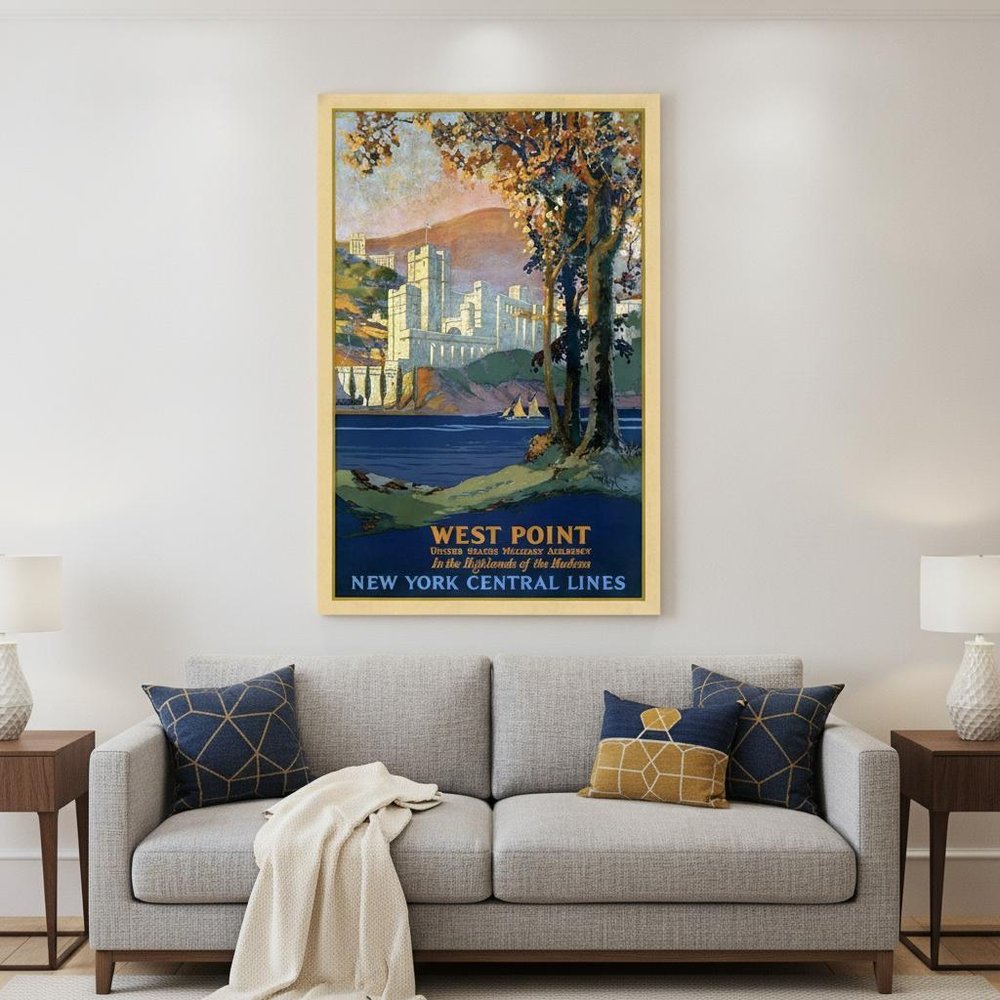 West Point New York Vintage Travel Unframed Print Wall Art HomeRoots