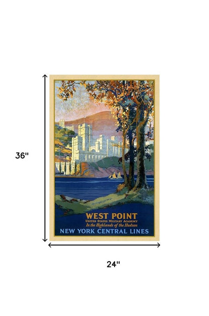 West Point New York Vintage Travel Unframed Print Wall Art HomeRoots