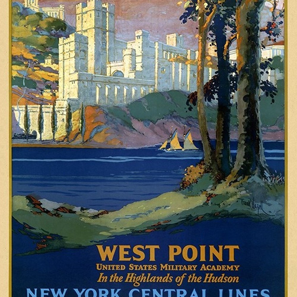 West Point New York Vintage Travel Unframed Print Wall Art — view 9