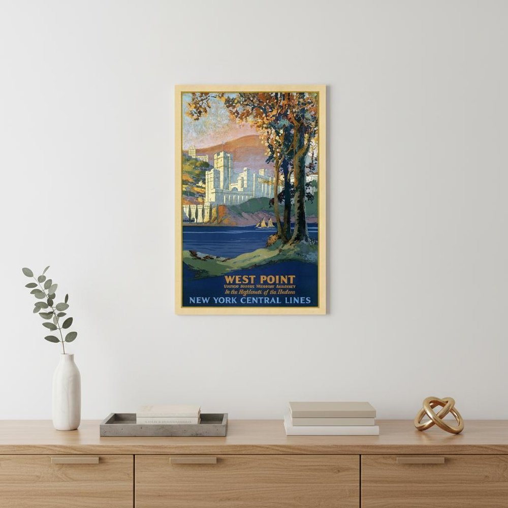 West Point New York Vintage Travel Unframed Print Wall Art HomeRoots