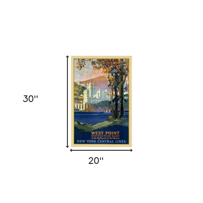 West Point New York Vintage Travel Unframed Print Wall Art HomeRoots