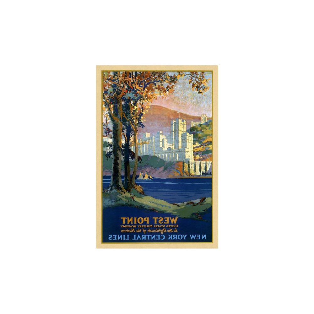 West Point New York Vintage Travel Unframed Print Wall Art — view 13