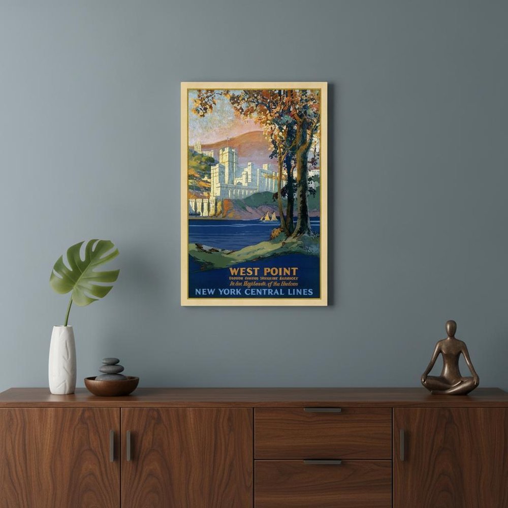 West Point New York Vintage Travel Unframed Print Wall Art HomeRoots