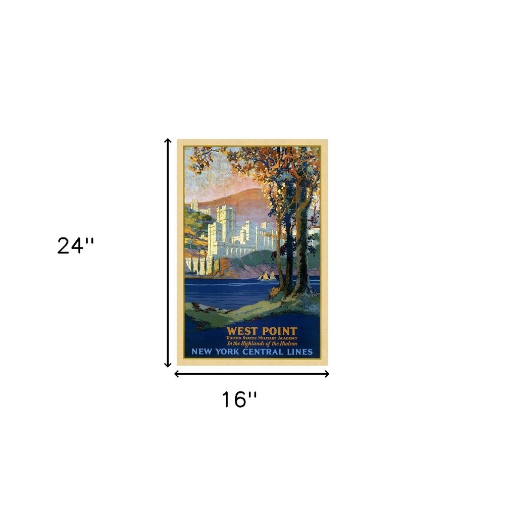 West Point New York Vintage Travel Unframed Print Wall Art HomeRoots