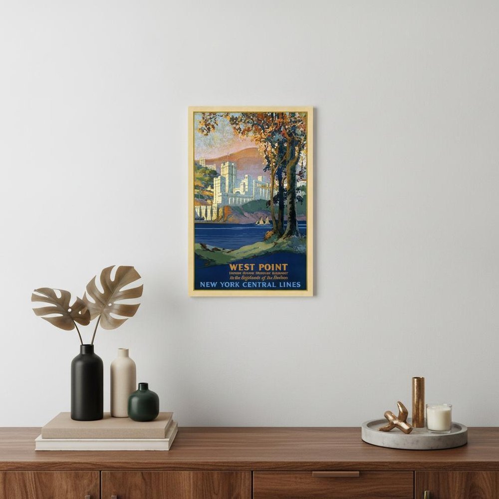 West Point New York Vintage Travel Unframed Print Wall Art HomeRoots