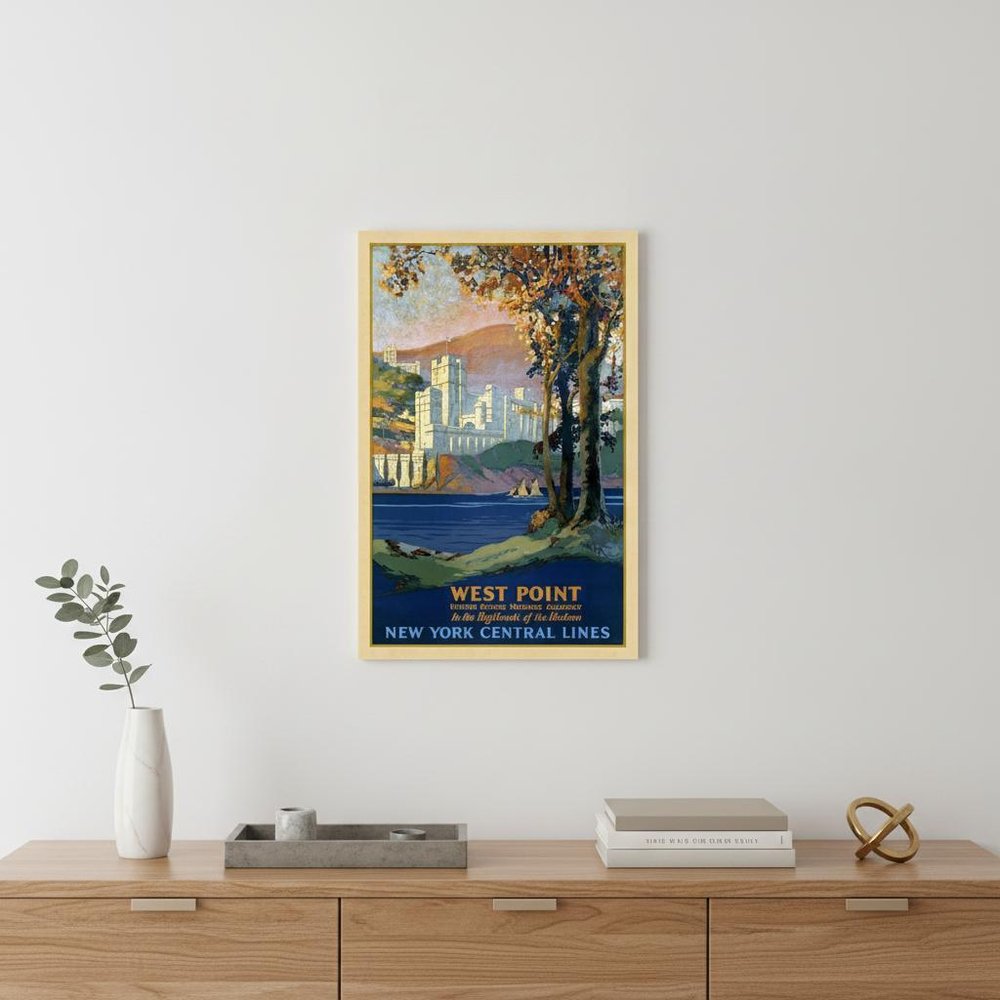 West Point New York Vintage Travel Unframed Print Wall Art HomeRoots