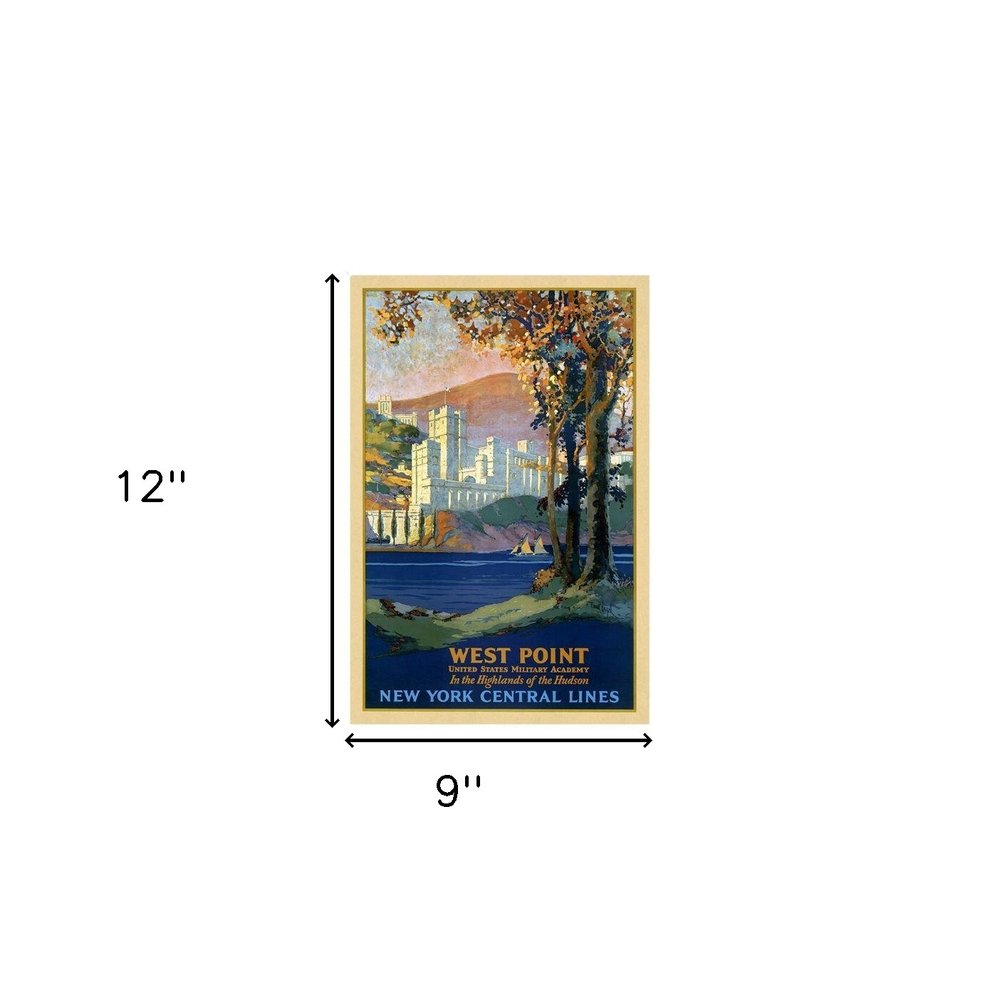 West Point New York Vintage Travel Unframed Print Wall Art HomeRoots