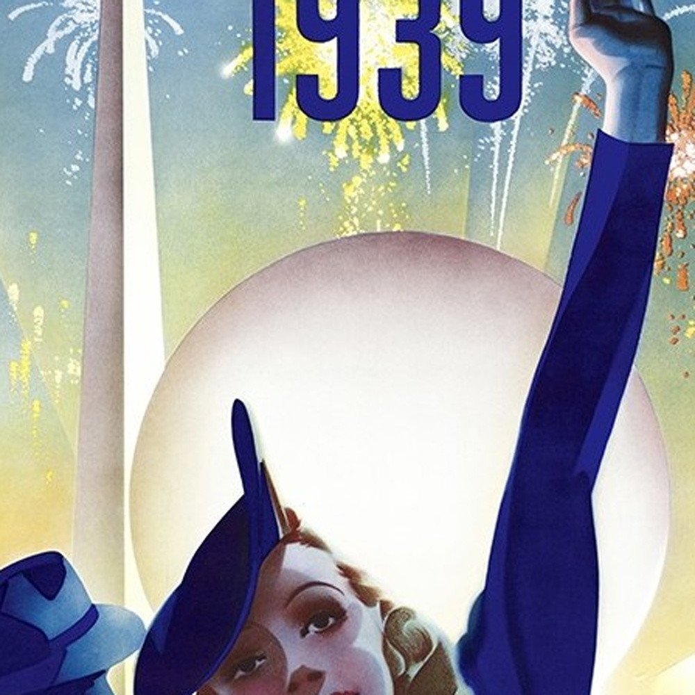 New York 1939 World's Fair Vintage Travel Unframed Print Wall Art HomeRoots