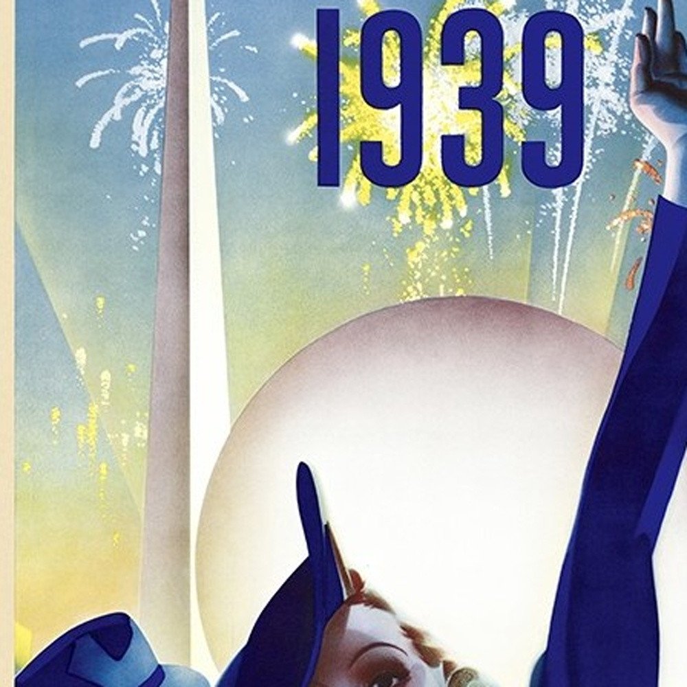 New York 1939 World's Fair Vintage Travel Unframed Print Wall Art HomeRoots