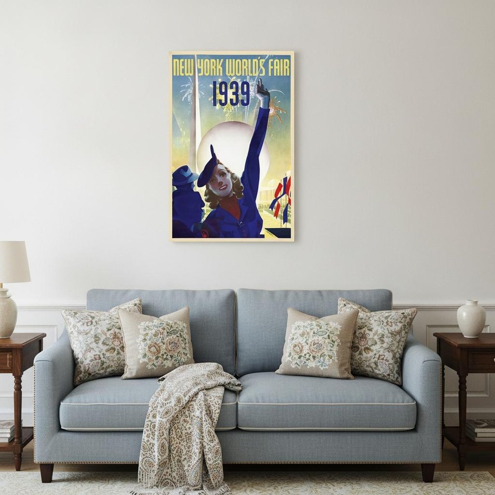 New York 1939 World's Fair Vintage Travel Unframed Print Wall Art — view 11