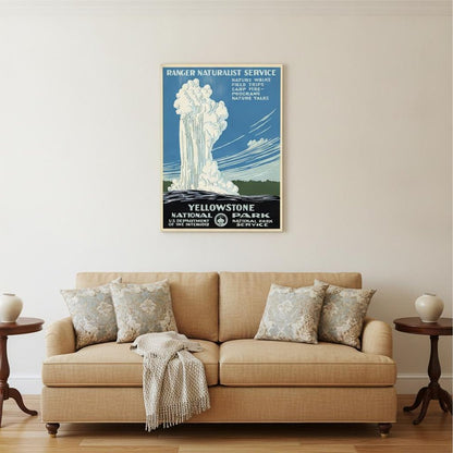 36" x 48" Yellowstone National Park c1938 Vintage Travel Poster Wall Art HomeRoots