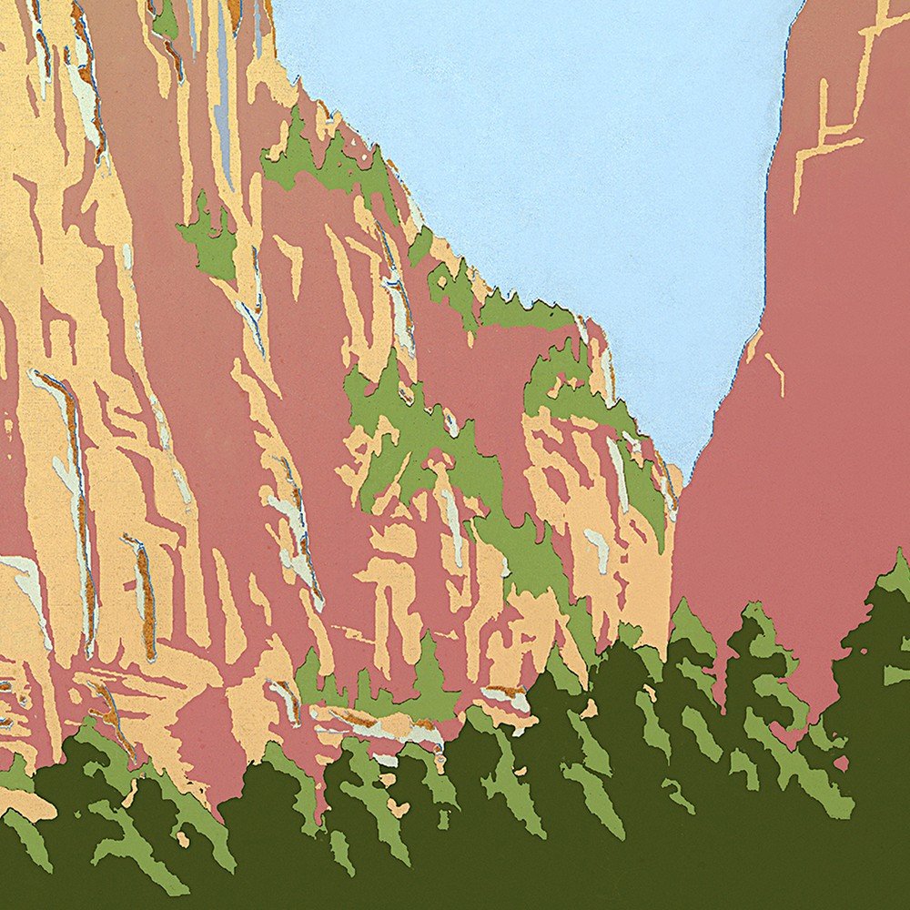 36" x 48" Zion National Park c1938 Vintage Travel Poster Wall Art HomeRoots