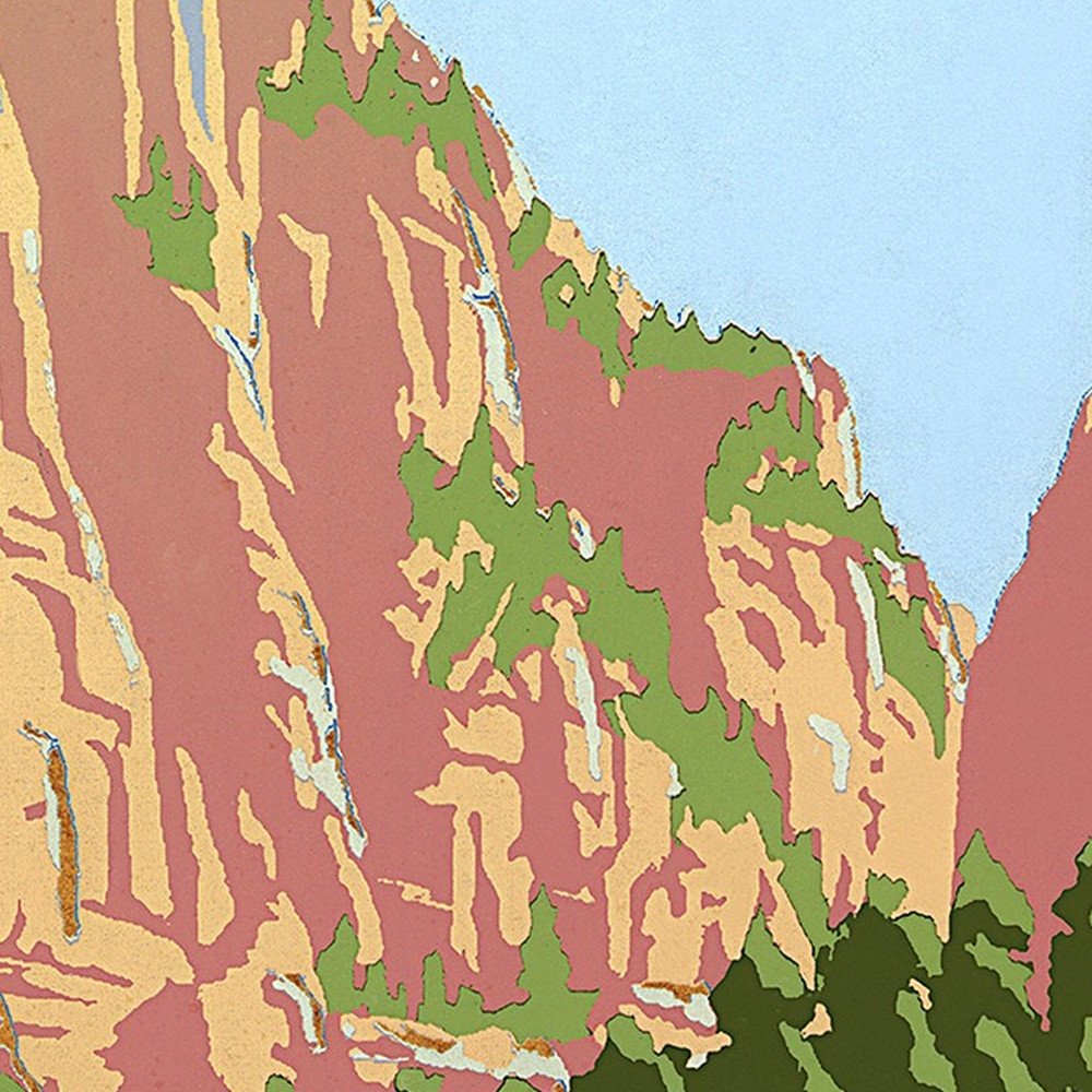 36" x 48" Zion National Park c1938 Vintage Travel Poster Wall Art HomeRoots