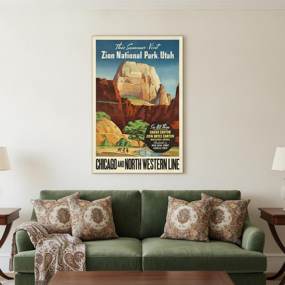 Zion National Utah Unframed Print Wall Art HomeRoots