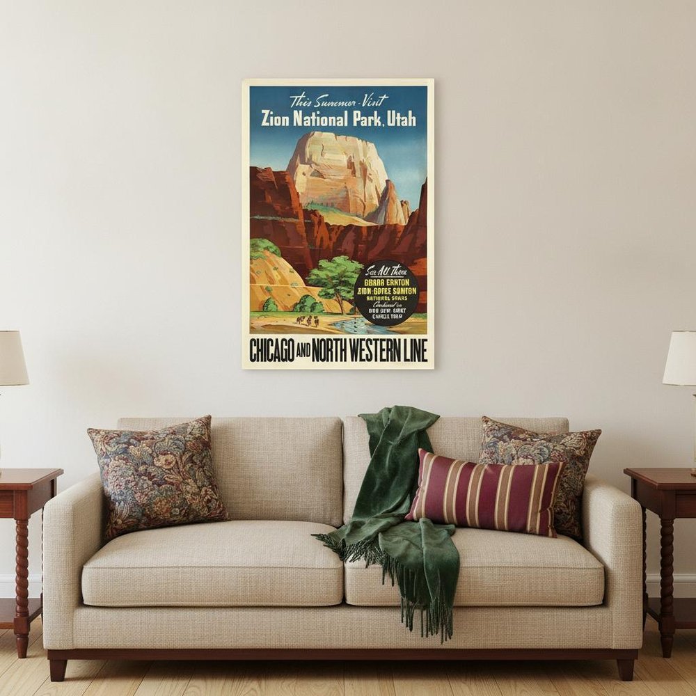 Zion National Utah Unframed Print Wall Art HomeRoots
