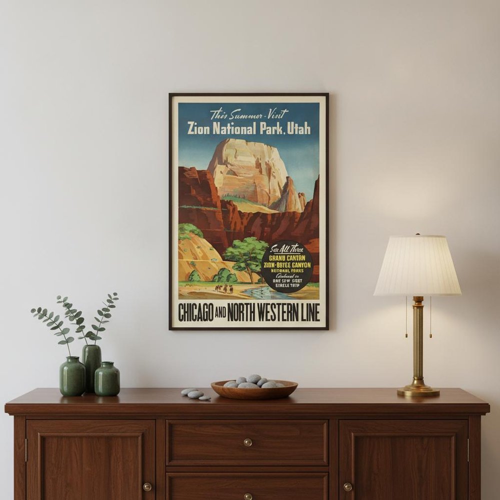 Zion National Utah Unframed Print Wall Art HomeRoots