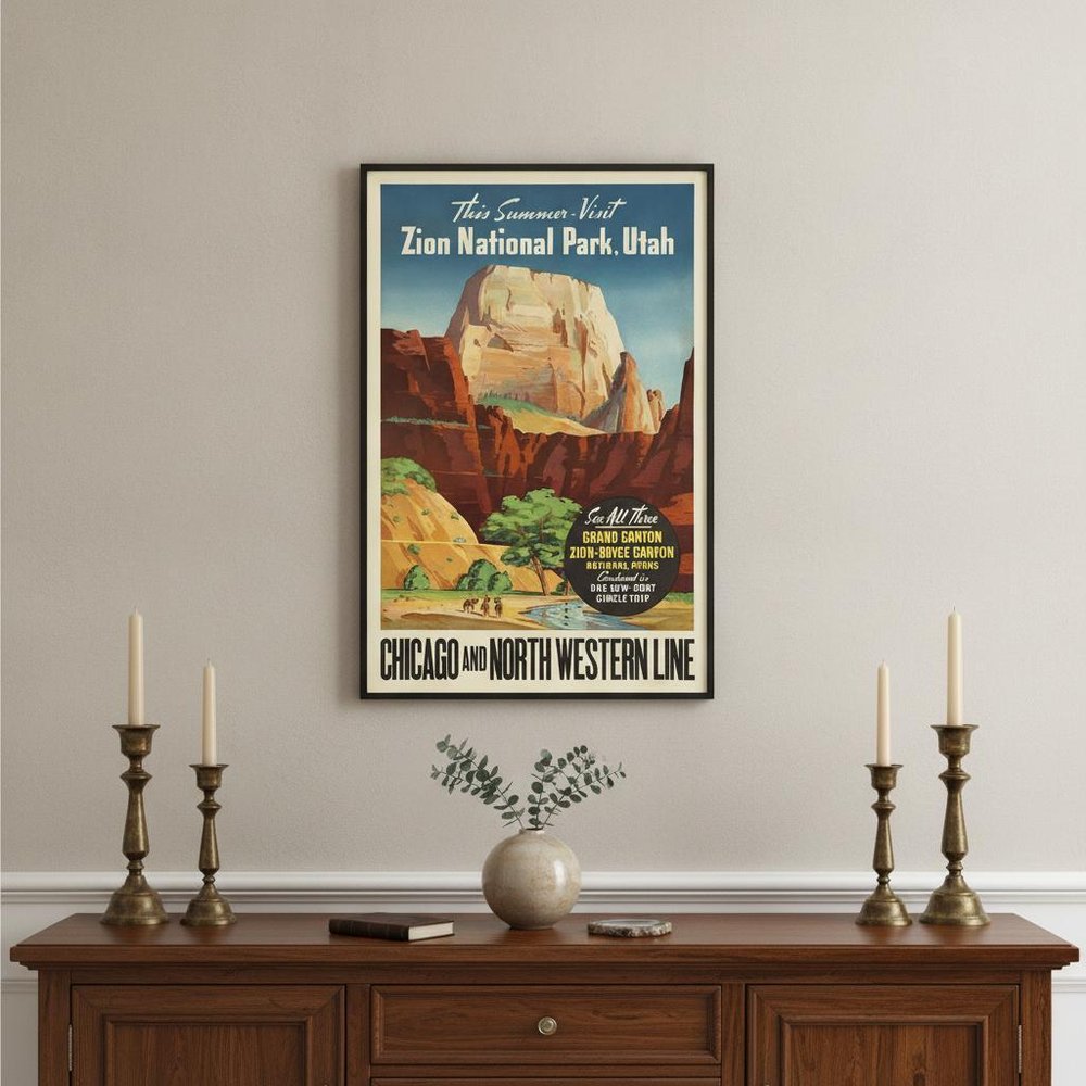 Zion National Utah Unframed Print Wall Art HomeRoots