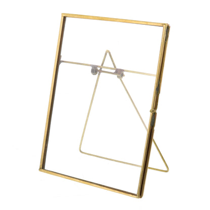 5" x 7" Gold Metal Tabletop Picture Frame