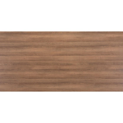 79" Brown and Gray Wood and Steel Dining Table HomeRoots
