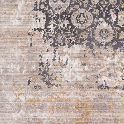 2’ x 10’ Gray Washed Out Persian Runner Rug