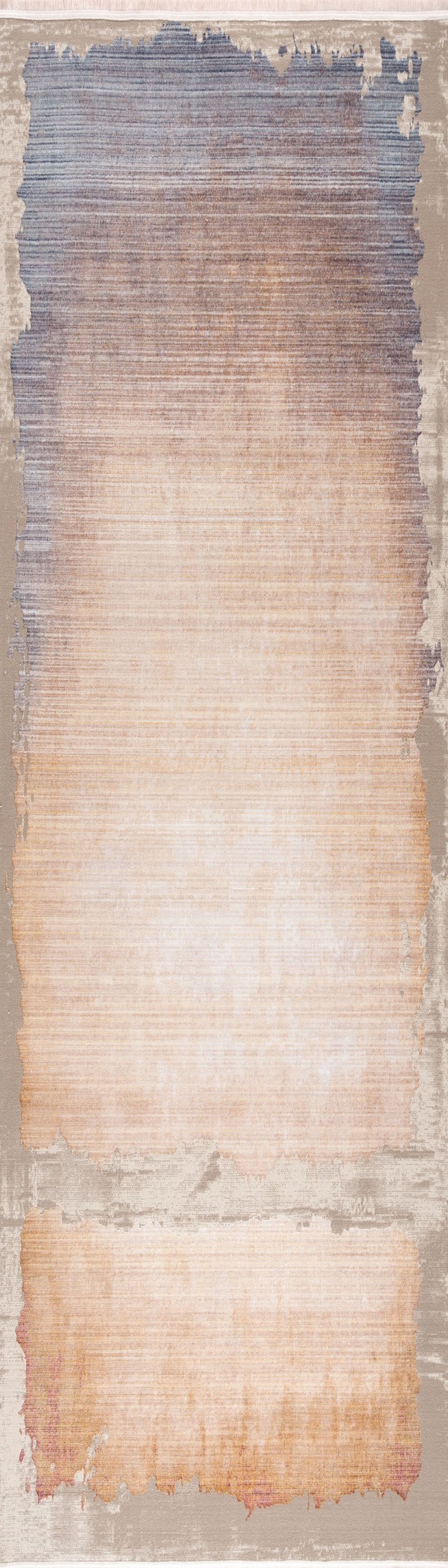 2’ x 10’ Beige Faded Sunset Runner Rug