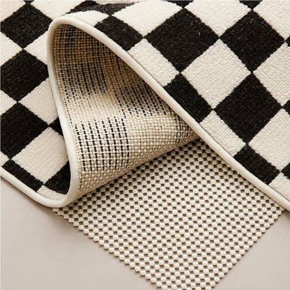 2' x 4' Ivory Striped Weave Non Slip Rug Pad HomeRoots