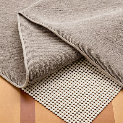 2' x 4' Ivory Striped Weave Non Slip Rug Pad HomeRoots