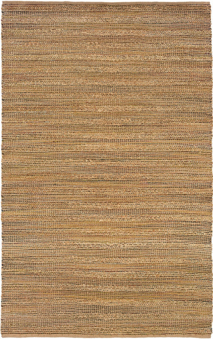 5’ x 8’ Brown Braided Jute Area Rug