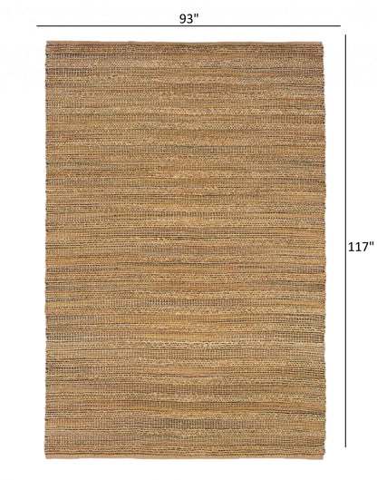 5’ x 8’ Brown Braided Jute Area Rug