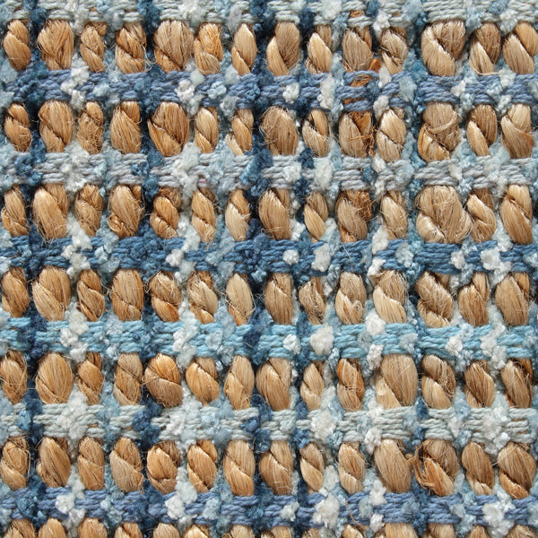 8' X 10' Blue Dhurrie Hand Woven Area Rug