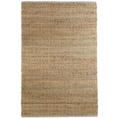 5' X 8' Natural Dhurrie Hand Woven Area Rug