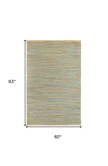 5’ x 8’ Multitoned Braided Jute Area Rug