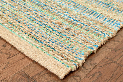 5’ x 8’ Multitoned Braided Jute Area Rug