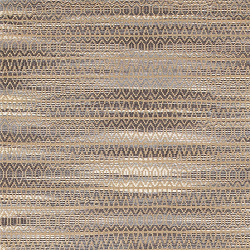 8’ x 10’ Gray and Tan Striated Runner Rug