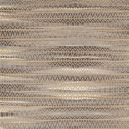 8’ x 10’ Gray and Tan Striated Runner Rug